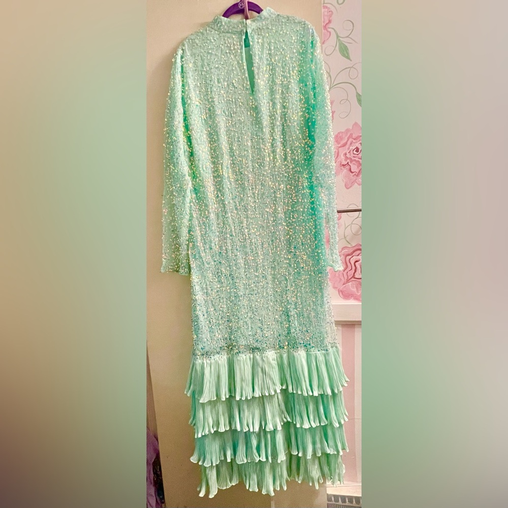 Anthropologie BHANUNI BY JYOTI Sequin Siren Maxi Dress SIZE 1X Great Condition - Picture 6 of 16